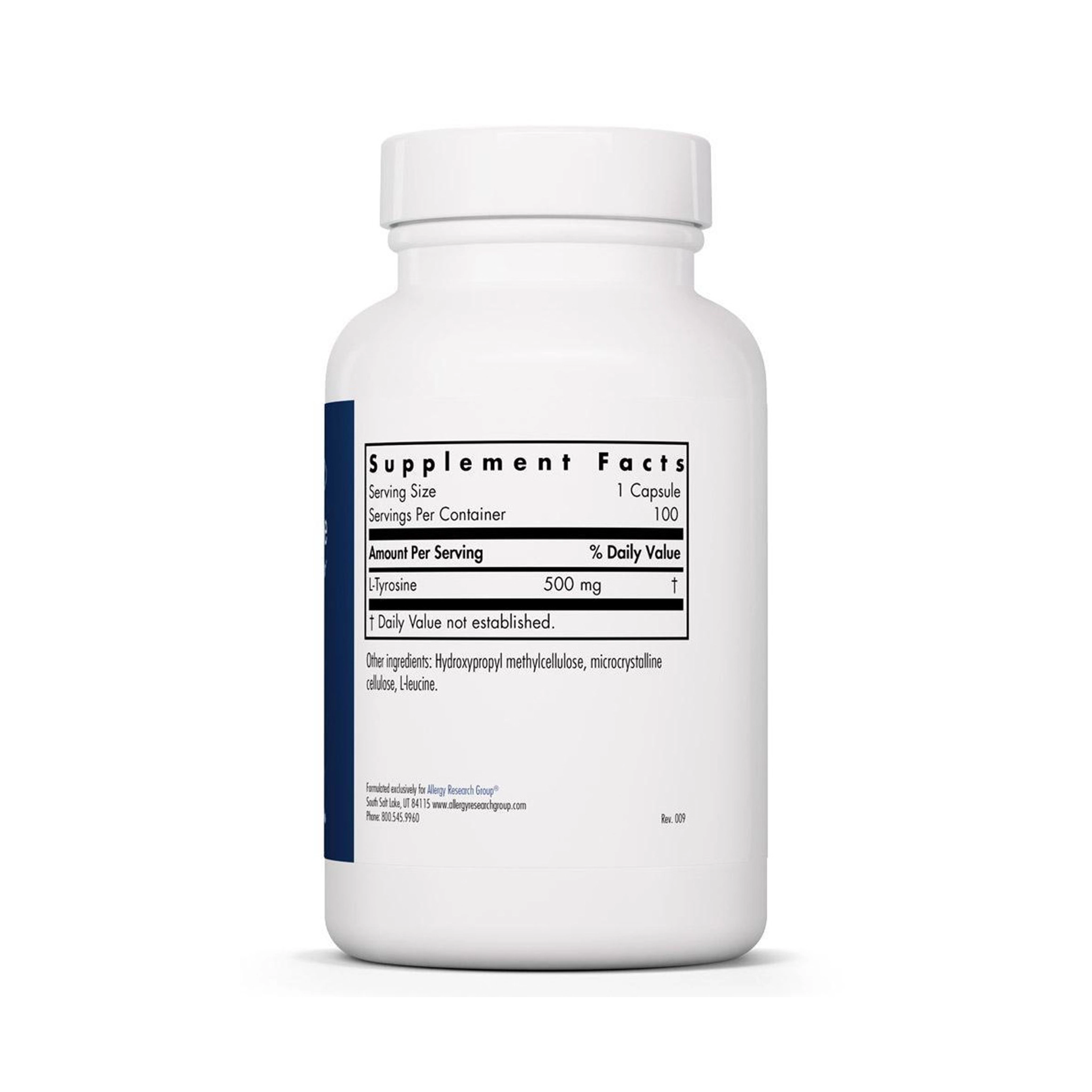 Allergy Research Group L-Tyrosine Hormone Precursor - 100 Vegetarian Capsules - Image 4