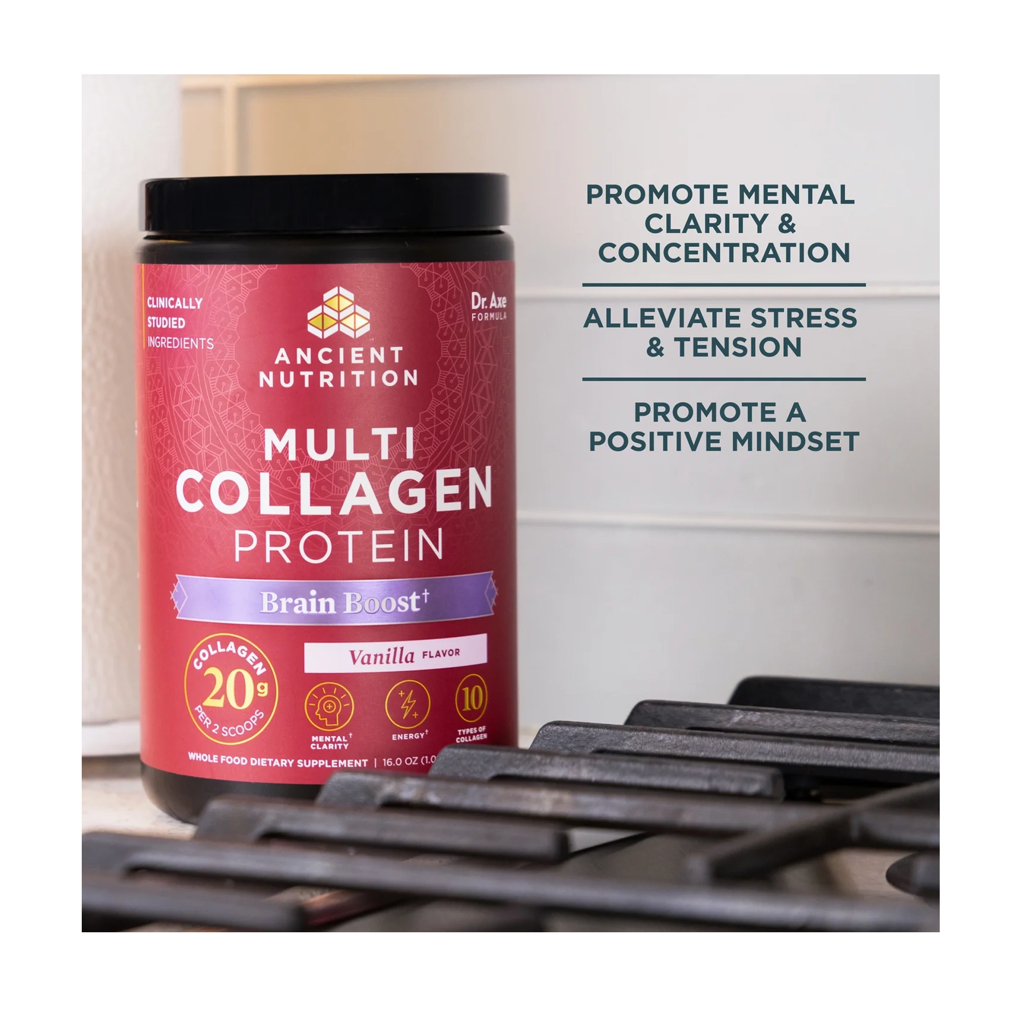 Ancient Nutrition Multi-Collagen Protein Brain Boost - Premium Cognitive & Joint Support with Five Collagen Types - Image 4