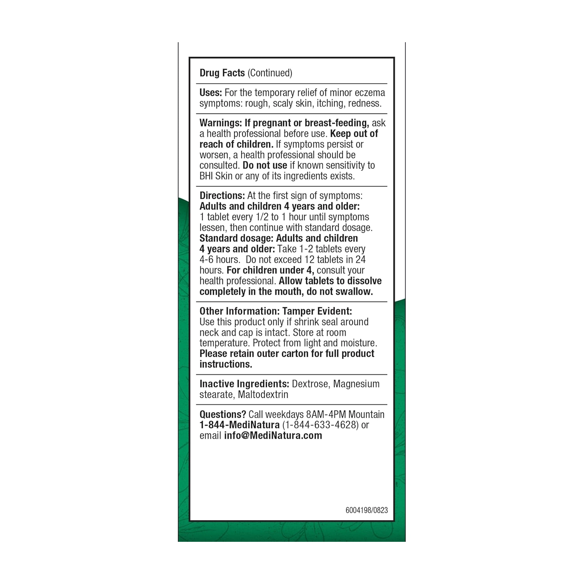 BHI Skin Eczema Relief Tablets – Natural Homeopathic Support for Eczema and Dermatitis - Image 4