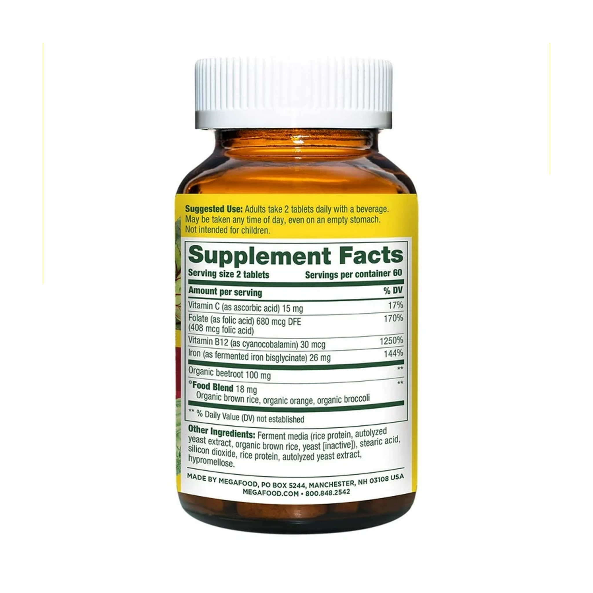 MegaFood Blood Builder Iron Minis – 60 Tablets - Image 2