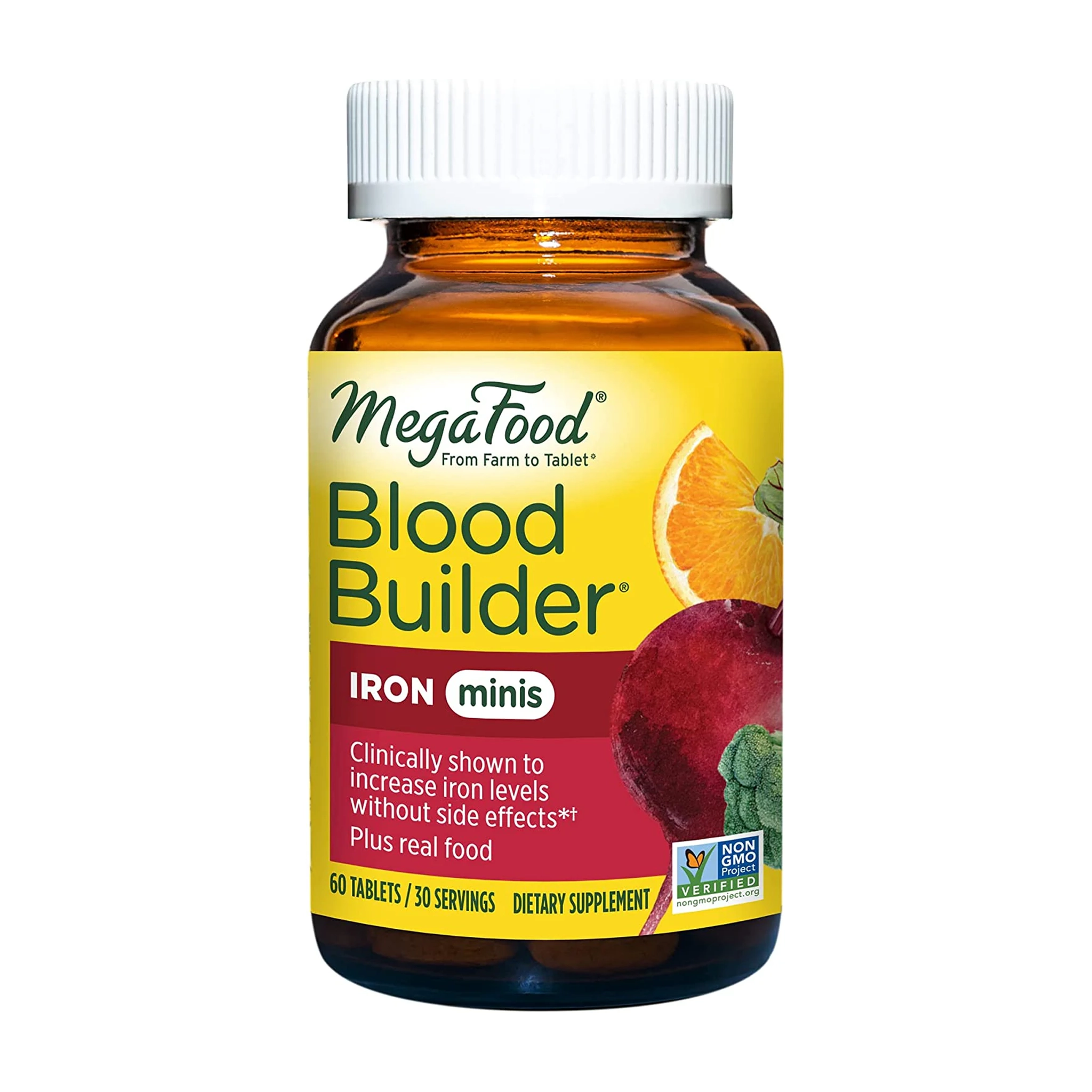 MegaFood Blood Builder Iron Minis – 60 Tablets