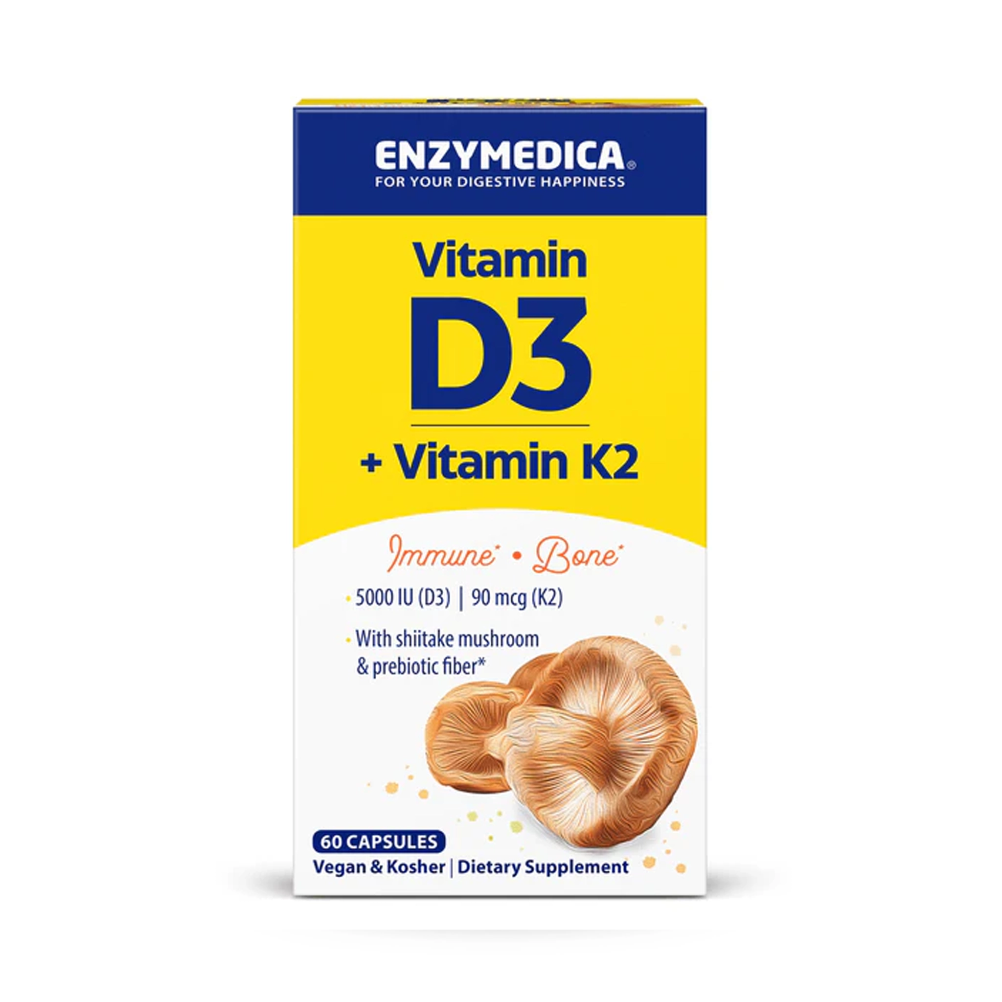 Enzymedica Vitamin D3 + K2 – Advanced Bone, Heart, and Immune Health Formula - Image 4