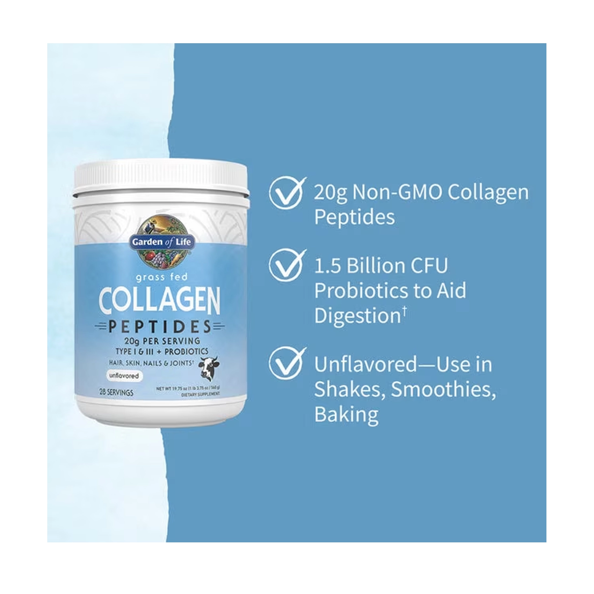 Grass Fed Collagen Peptides Powder – Pure, Natural Support for Skin, Hair, and Joint Health - Image 4