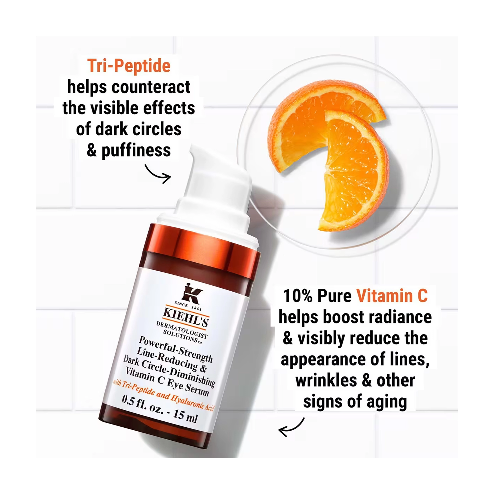 Kiehl's Powerful-Strength Dark Circle Reducing Vitamin C Eye Serum - Image 2