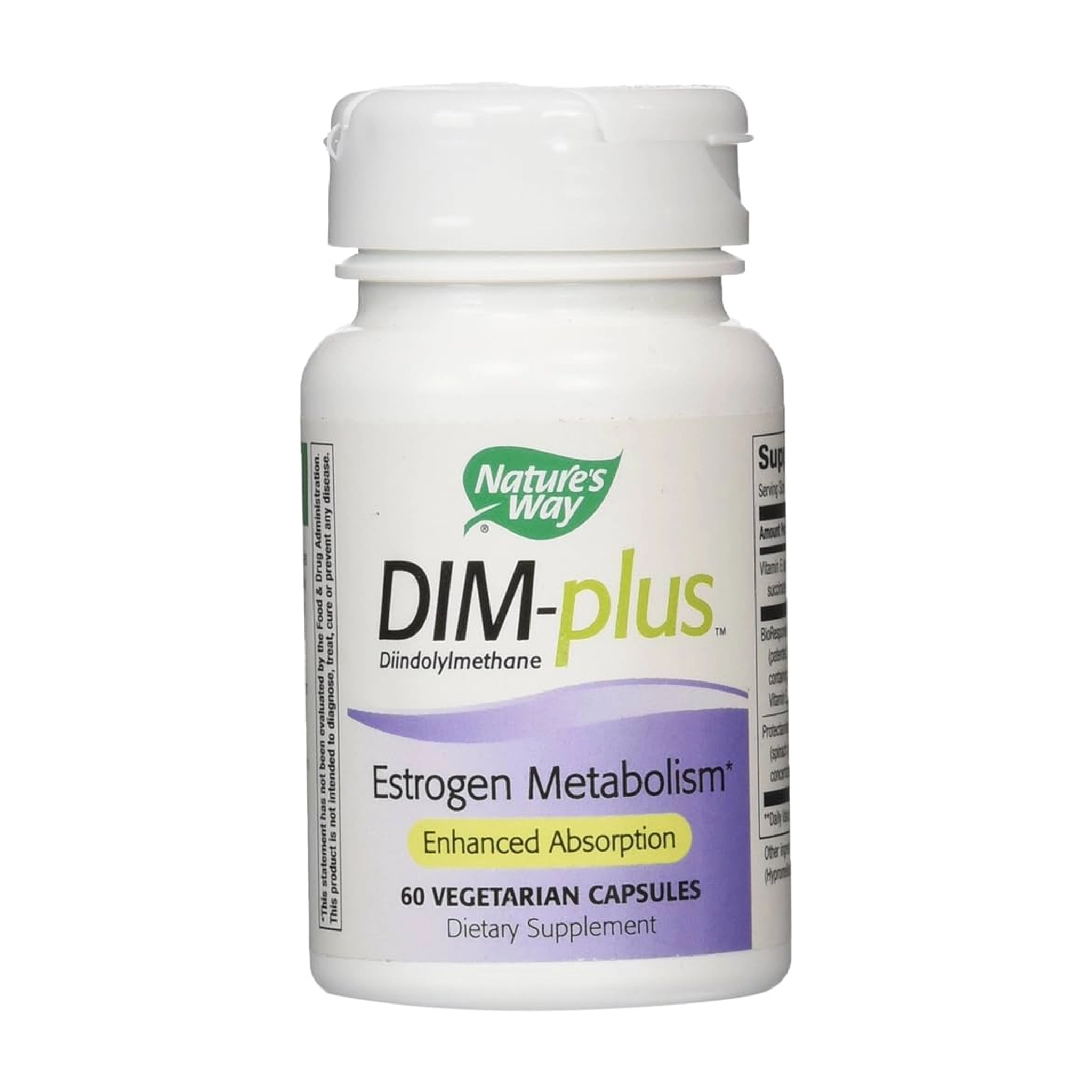 Nature's Way, DIM-Plus, Estrogen Metabolism, 60 Vegetarian Capsules