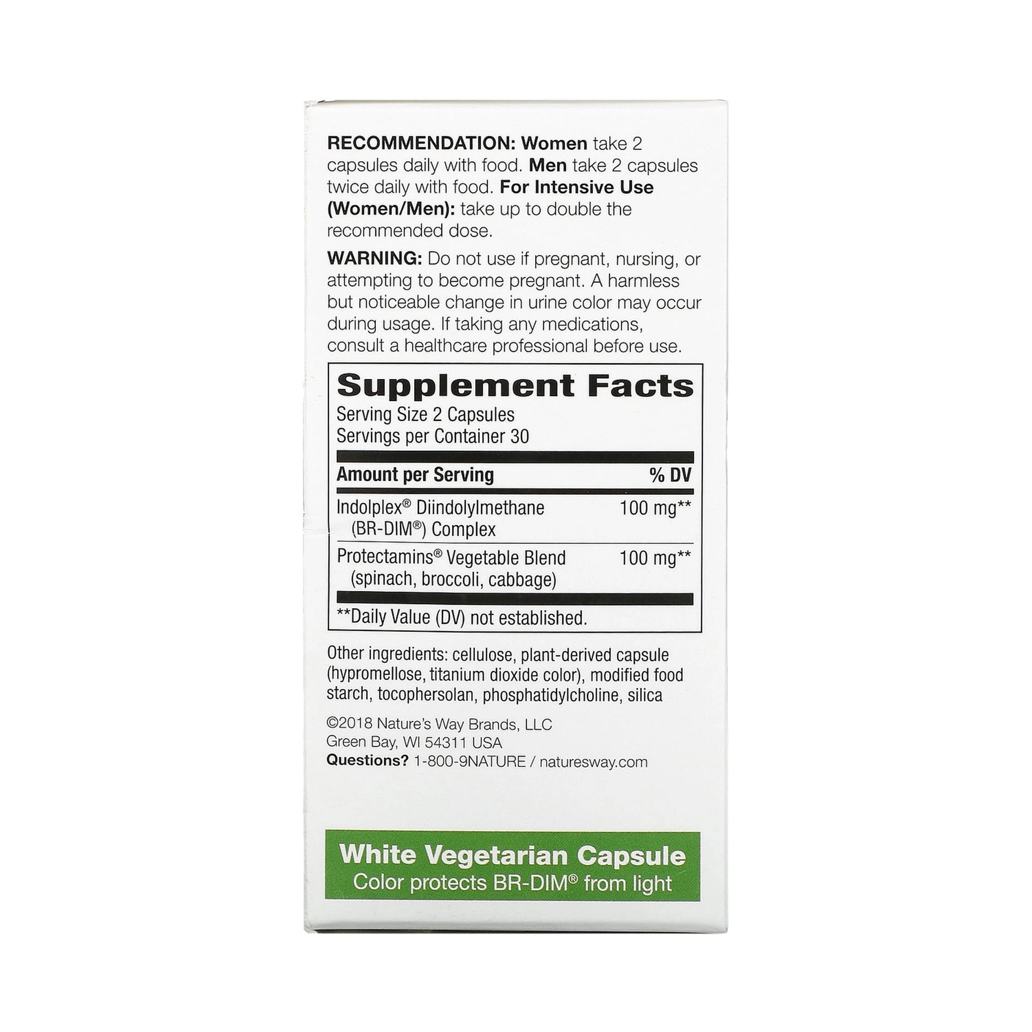 Nature's Way DIM-Plus Estrogen Metabolism Support – 60 Vegetarian Capsules - Image 3