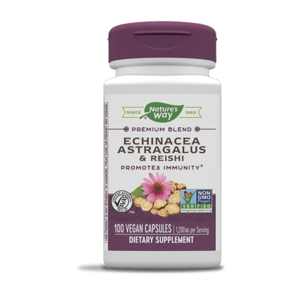 Nature's Way Echinacea Astragalus & Reishi - 100 Capsules