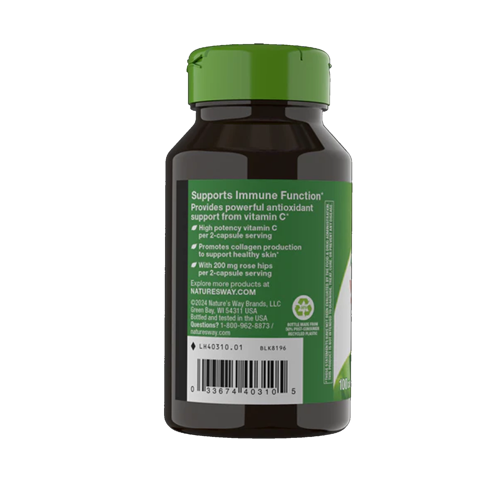 Natures Way Extra Strength Vitamin C with Rose Hips 100 capsules - Image 3