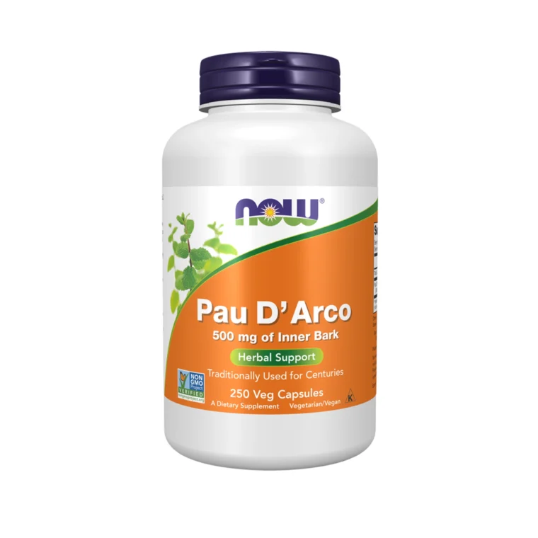 NOW Pau D'Arco 500 mg Veg Capsules - Image 2