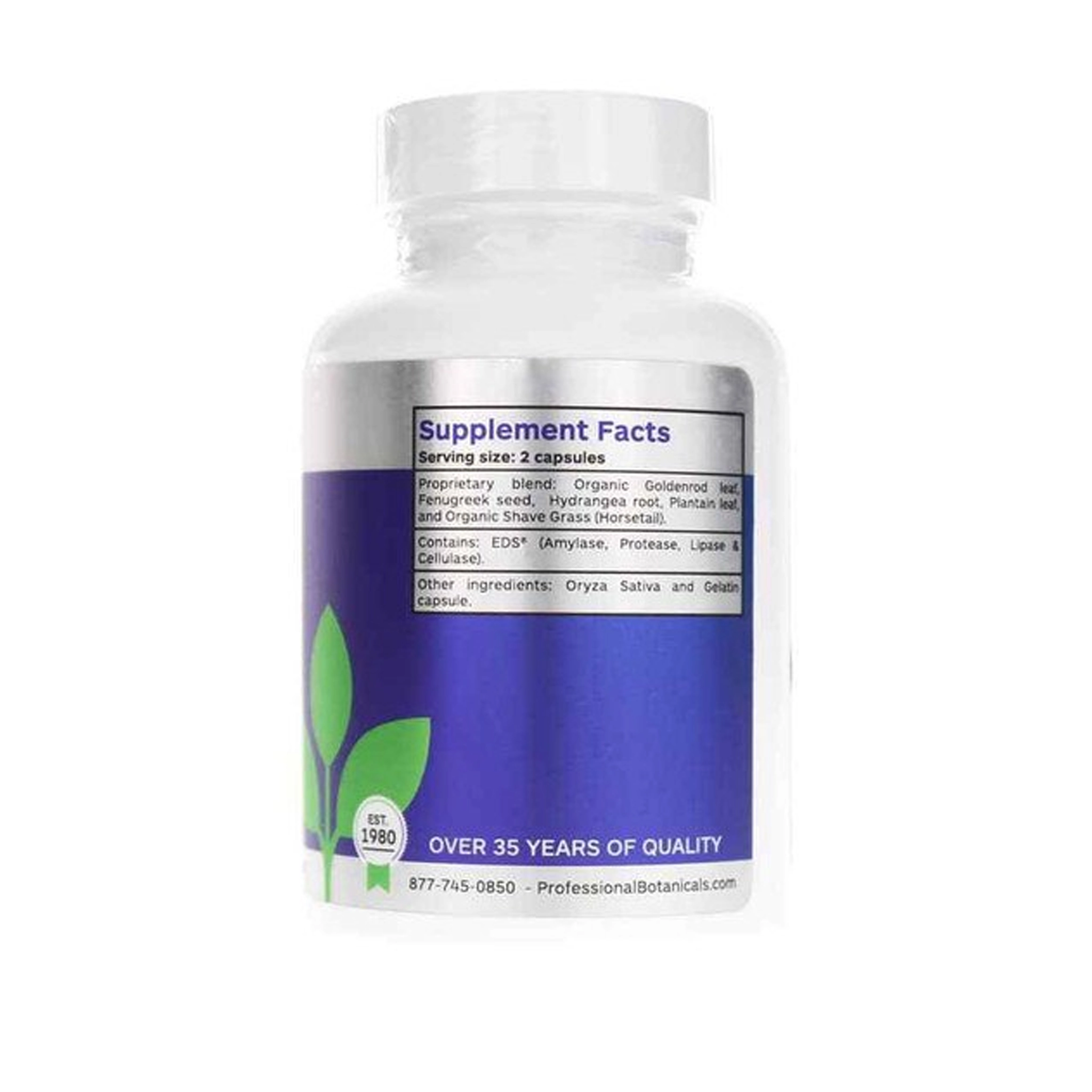 Professional Botanicals Kidney Support – Advanced Herbal Formula  – 120 Capsules - Image 2