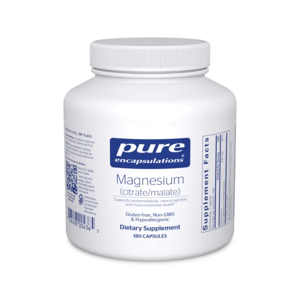 Pure Encapsulations Magnesium Citrate/Malate 90 Capsules
