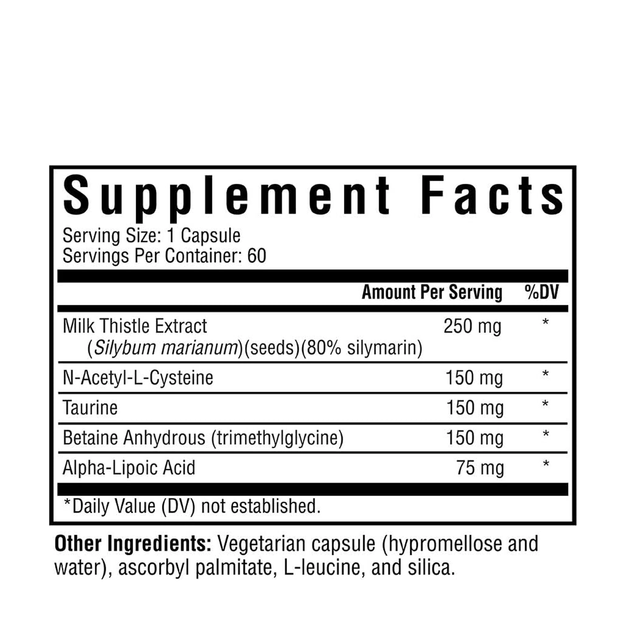 Seeking Health Liver Nutrients – Comprehensive Liver Support with Antioxidants and Detoxification Aid, 60 Capsules - Image 2