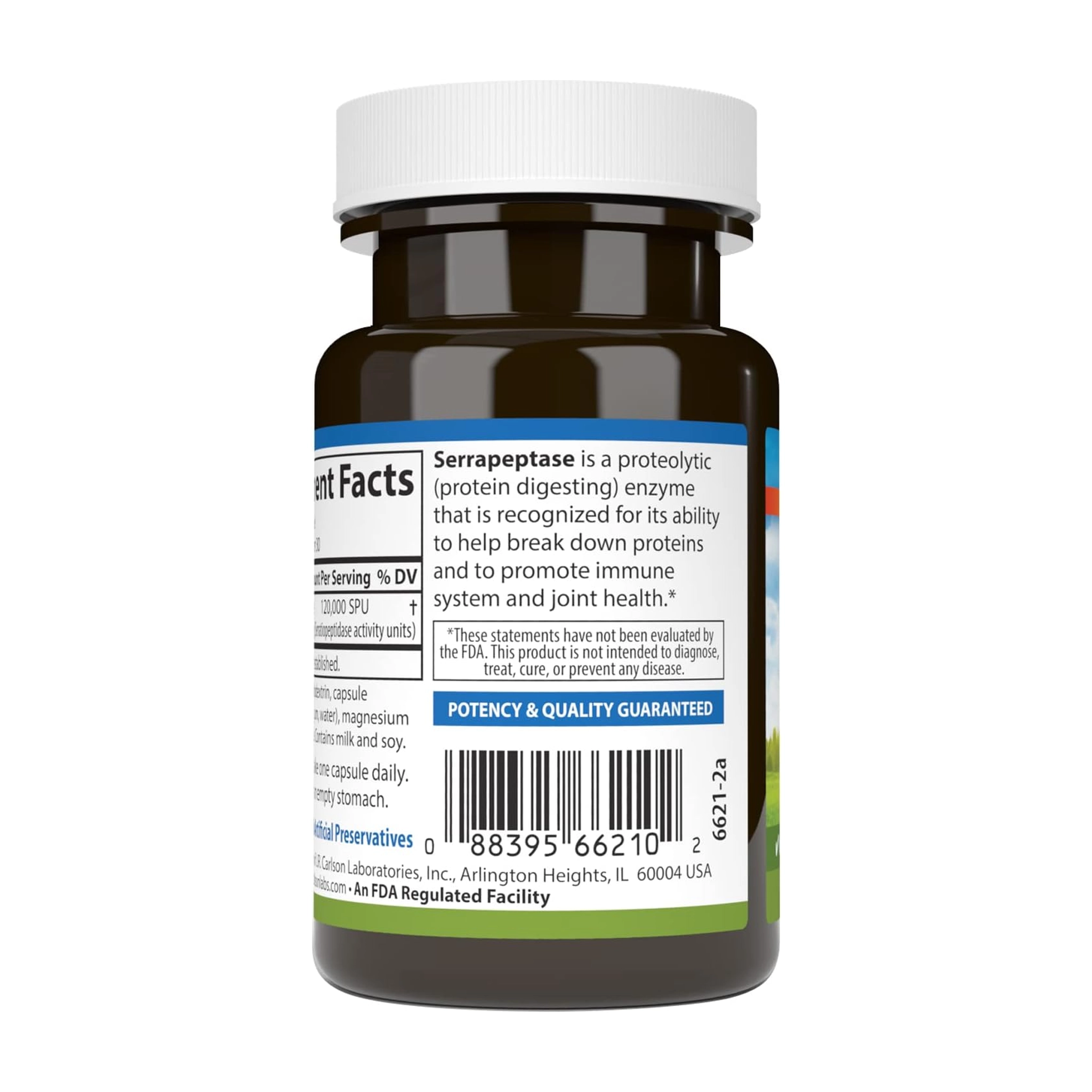 Serrapeptase 120,000 SPU – High-Potency Delayed-Release Enzyme for Inflammation and Whole-Body Support - Image 2