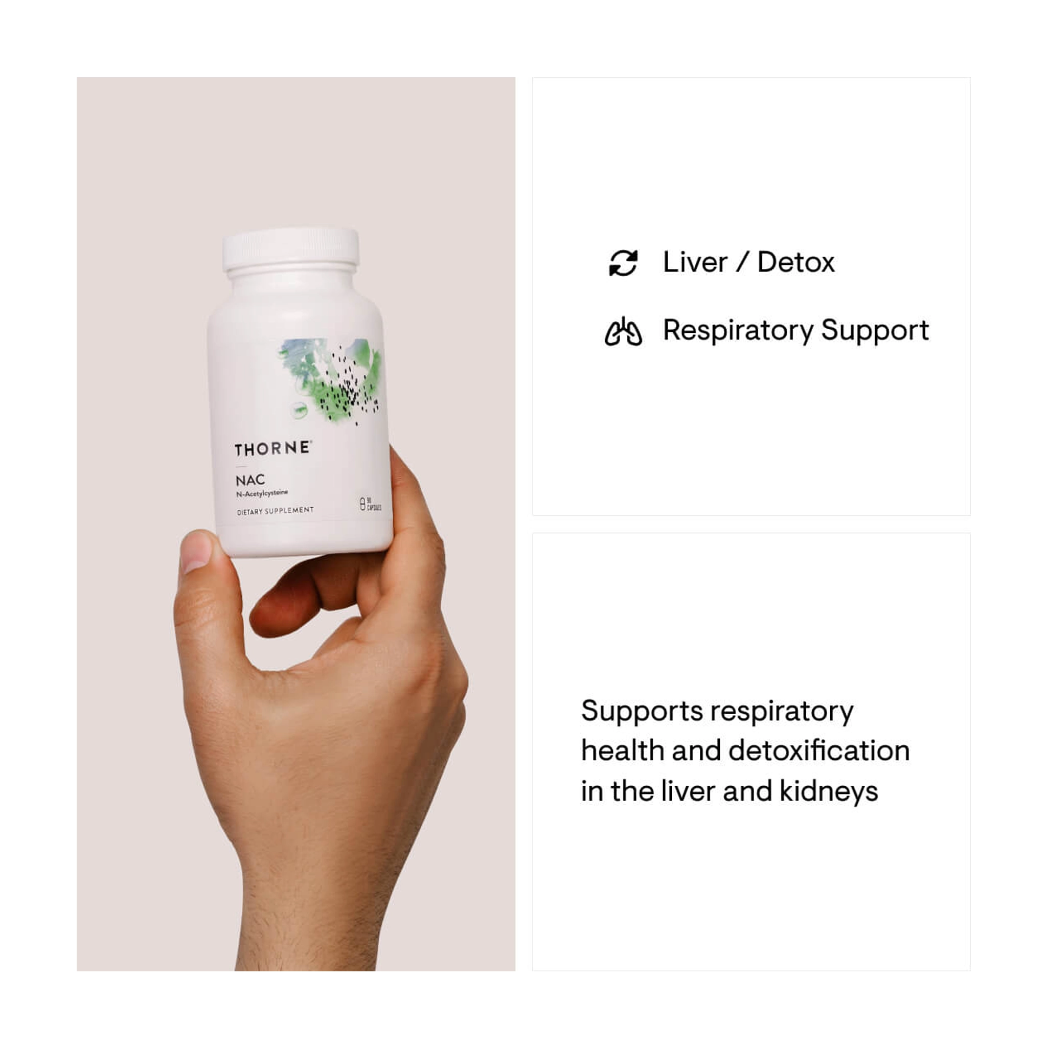 Thorne NAC – 500 mg N-Acetylcysteine Antioxidant & Liver Support - Image 3