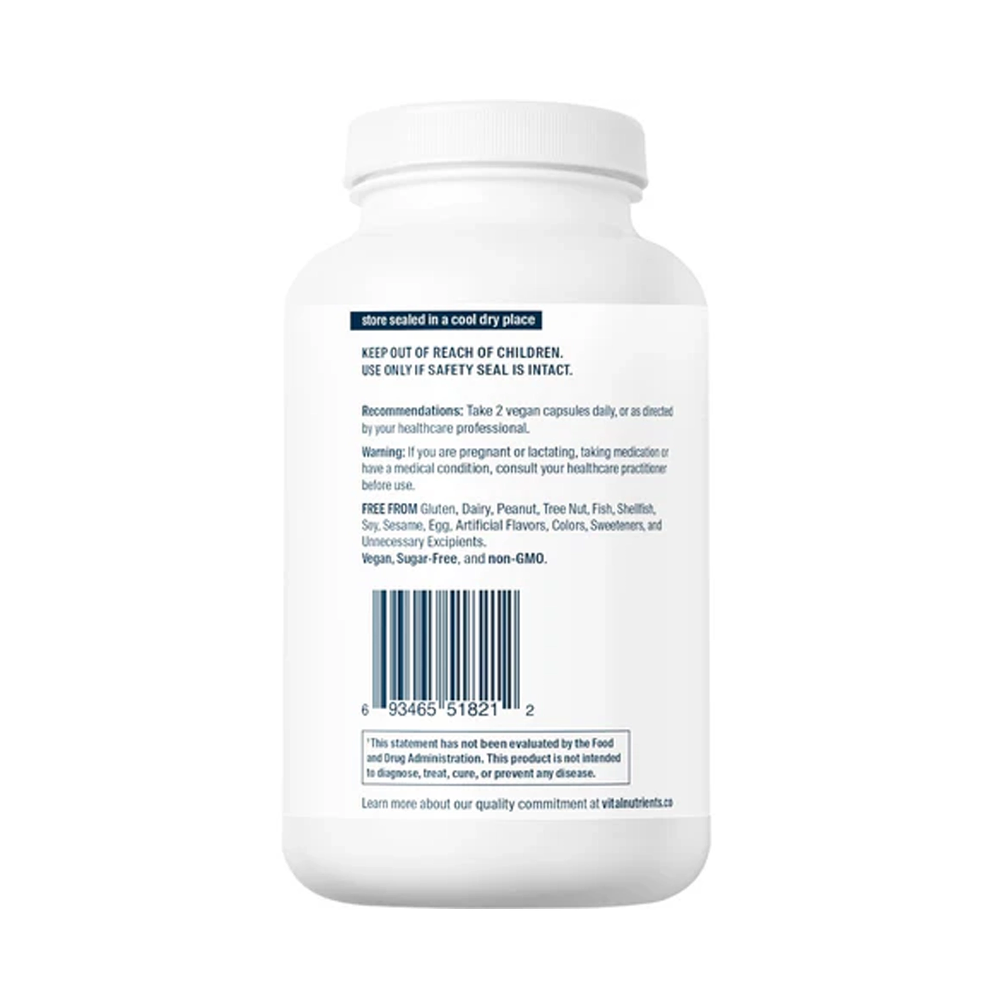 Vital Nutrients Vitamin C with Bioflavonoids 500 mg – 100 Capsules - Image 3