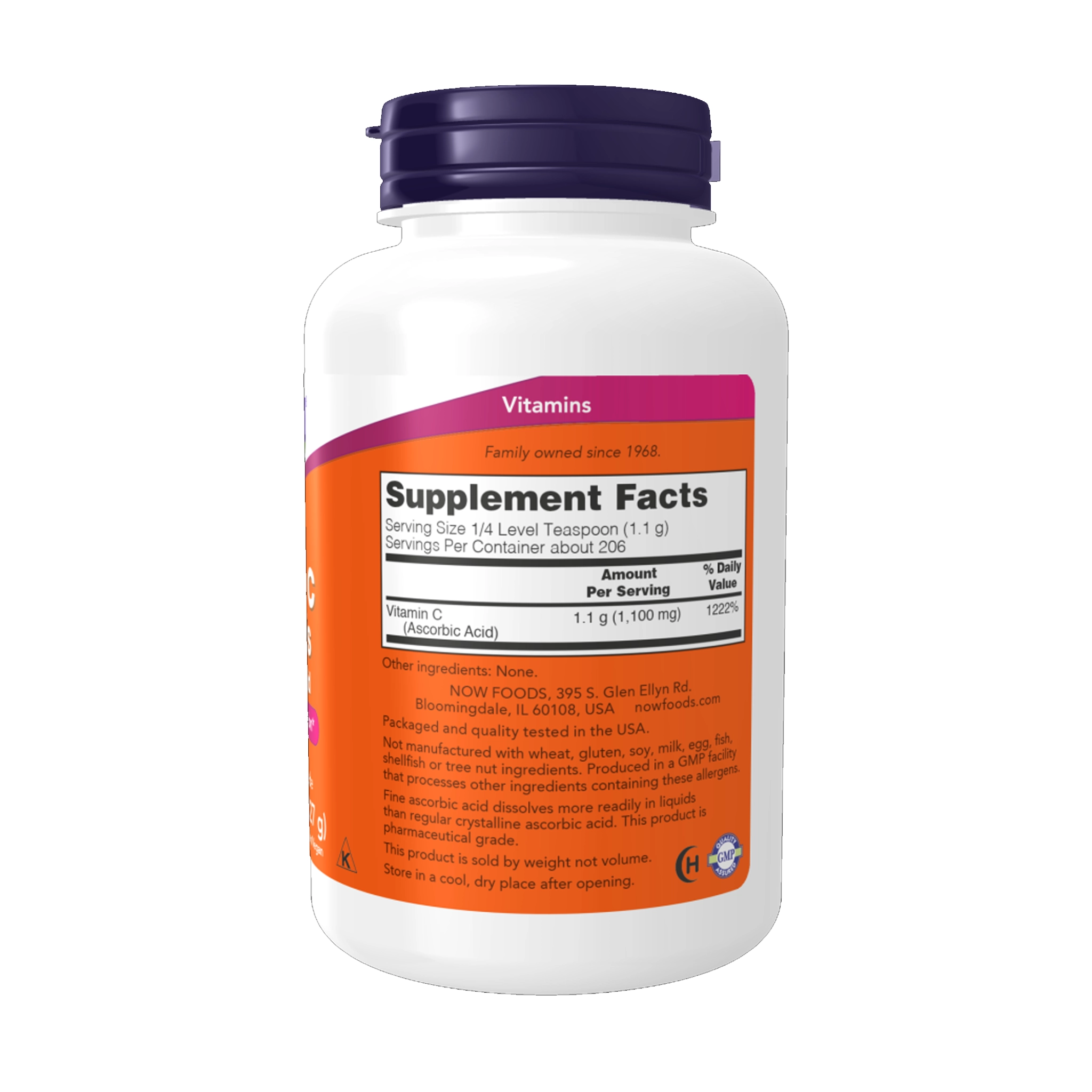 NOW Vitamin C Crystals Powder – Pure Ascorbic Acid , 1 lb - Image 2