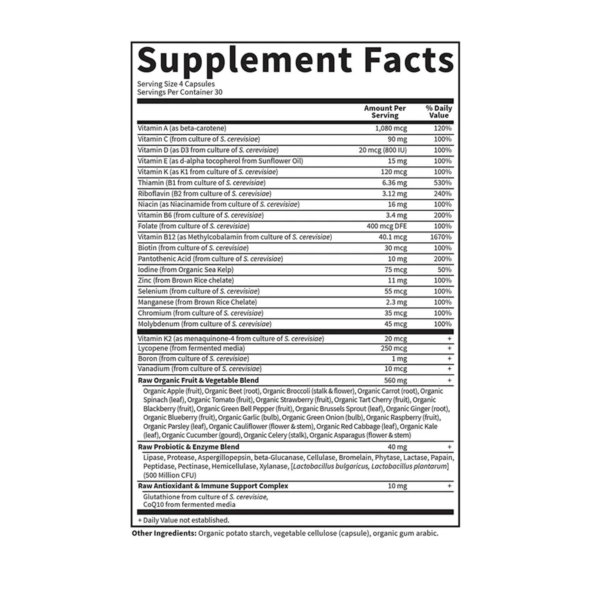 Vitamin Code Men – Comprehensive RAW Whole Food Multivitamin - Image 2