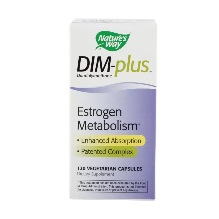 Dim Way Natures Way DIM Plus Diindolylmethane – 120 Capsules for Hormonal ...
