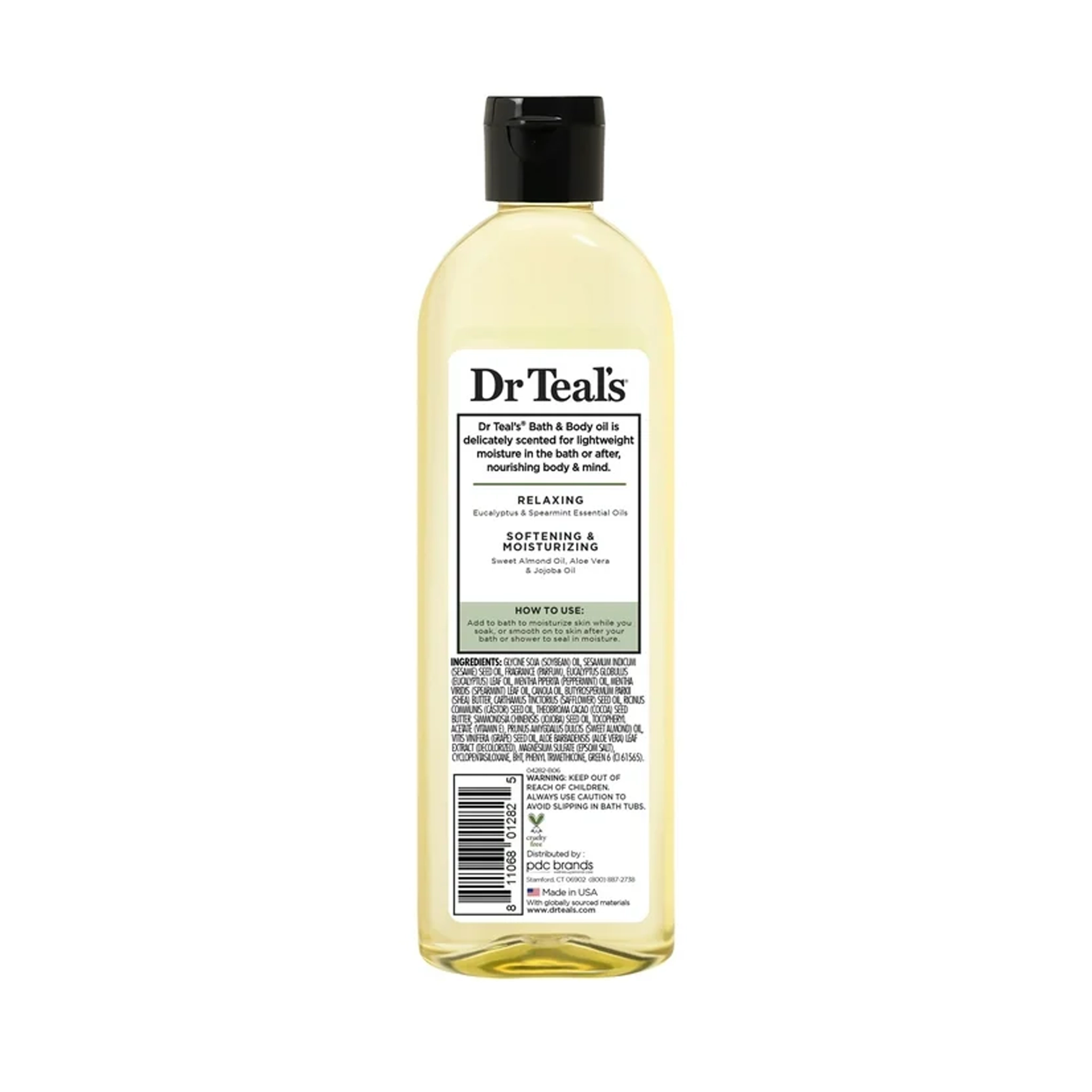 Dr Teal's Bath & Body Oil, Moisture + Rejuvenating Eucalyptus & Spearmint Essential Oils - Image 2