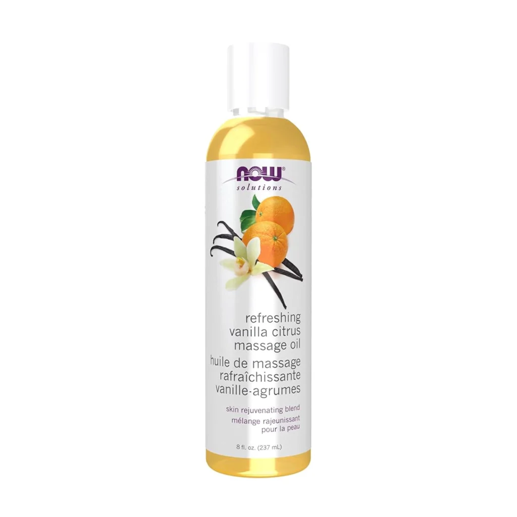 NOW Refreshing Vanilla Citrus Massage Oil