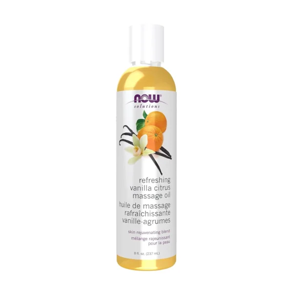 NOW Refreshing Vanilla Citrus Massage Oil