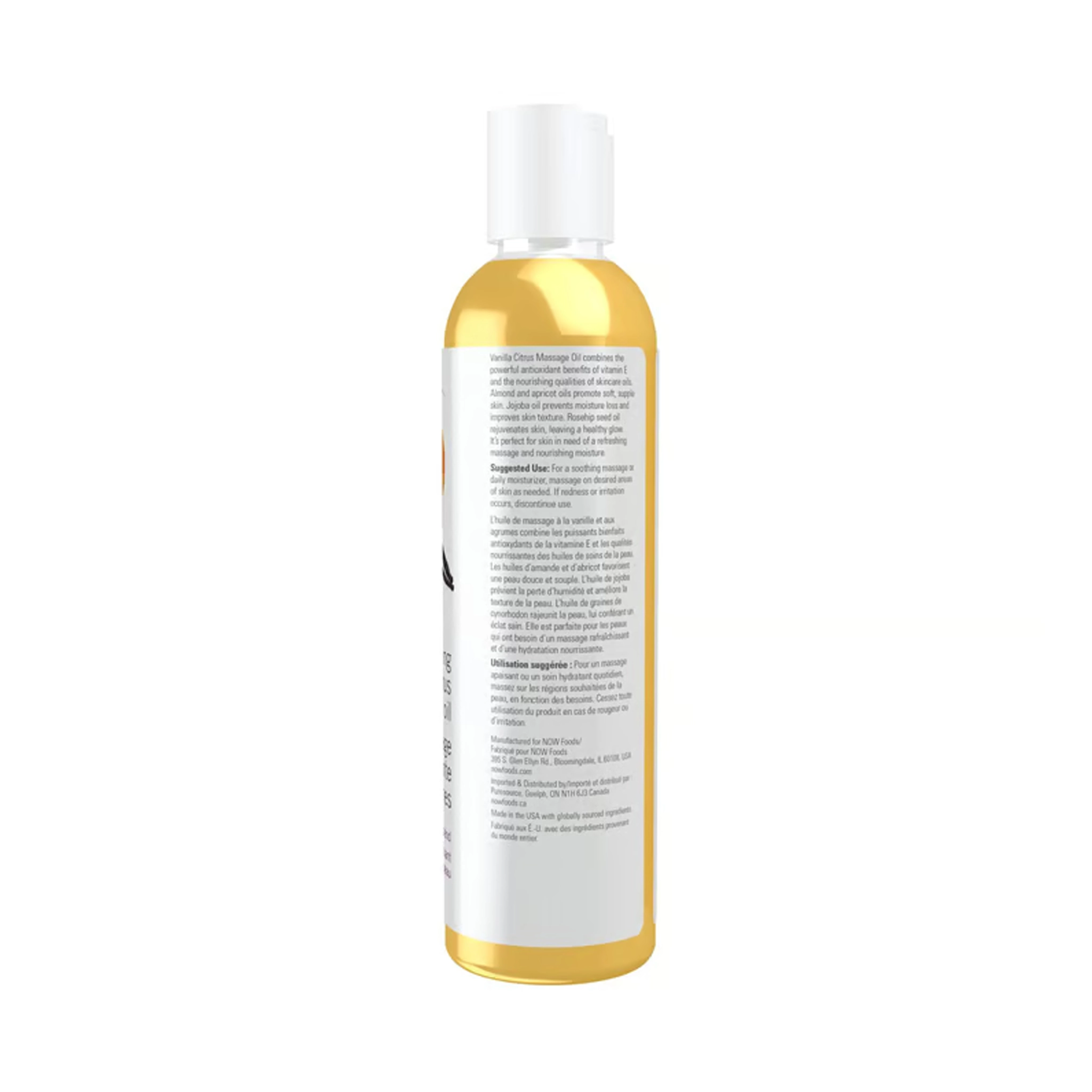 NOW Refreshing Vanilla Citrus Massage Oil - Image 2