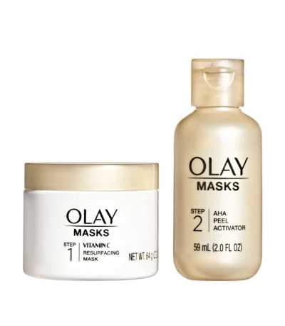 Olay 2-Step Kit, Vitamin C Mask, AHA Resurfacing Peel