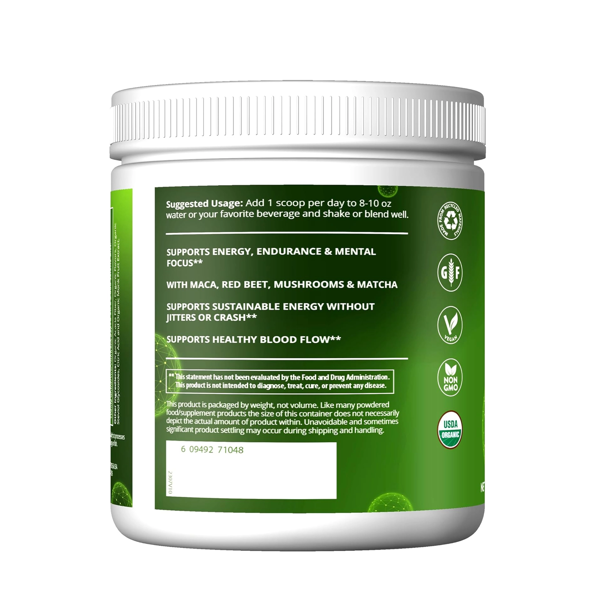 Organic Pre-Workout - Island Fusion Flavor - Image 3