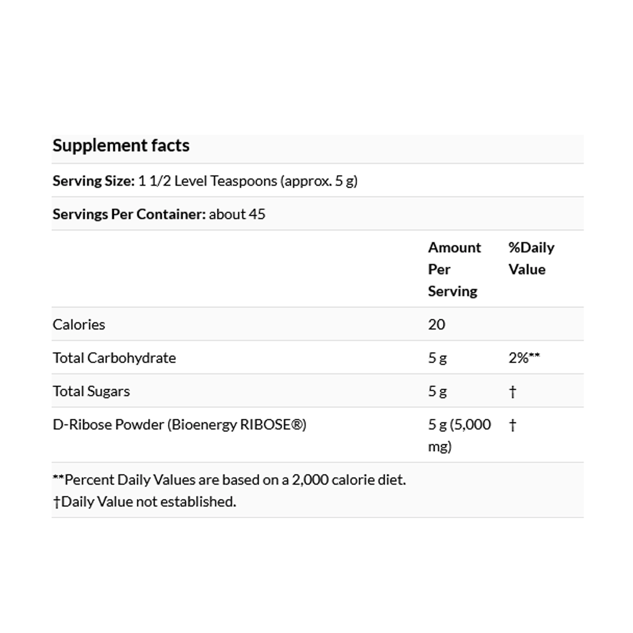 Protocol For Life Balance D-Ribose Pure Powder 8 Oz - Image 3