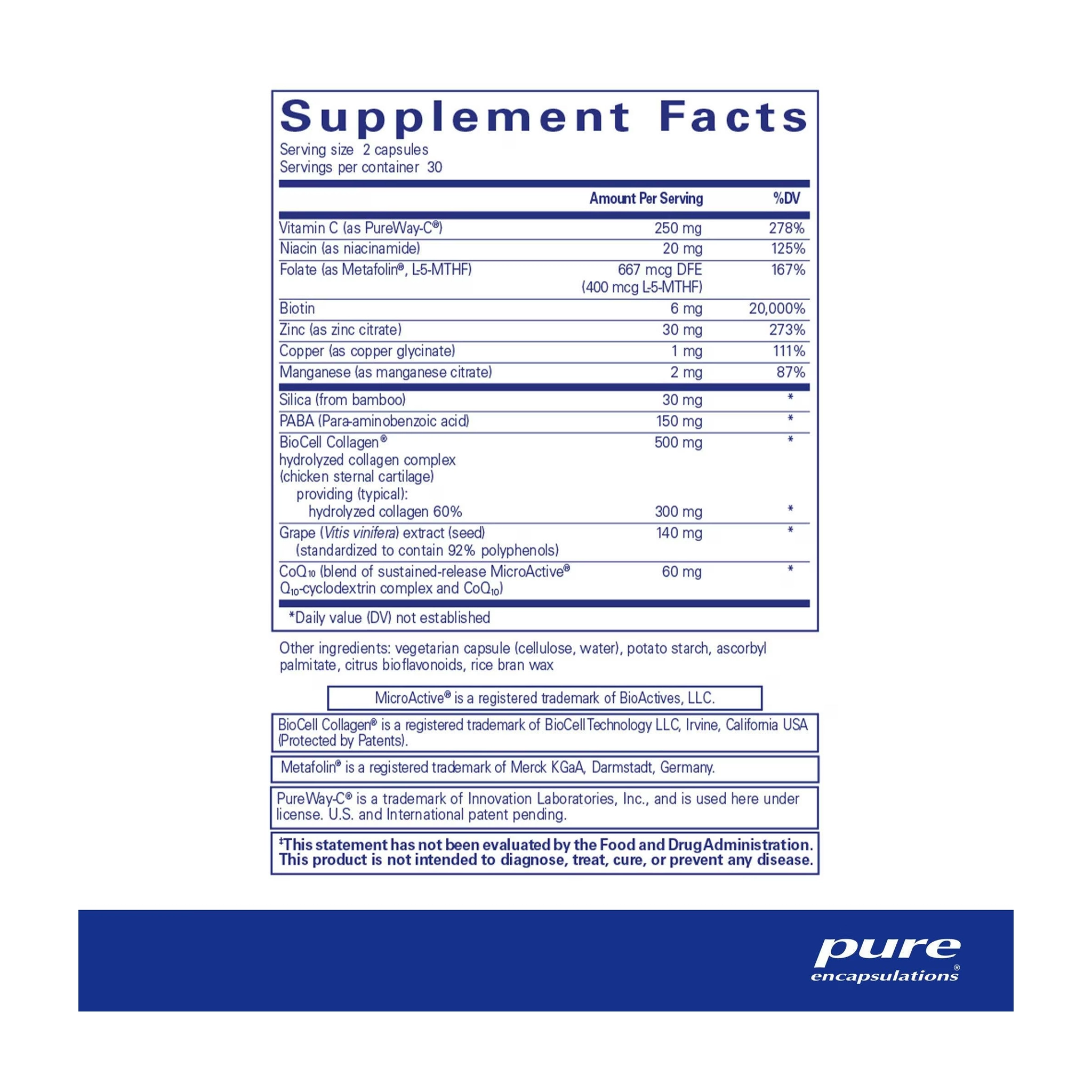 Pure Encapsulations Hair/Skin/Nails Ultra - Image 2