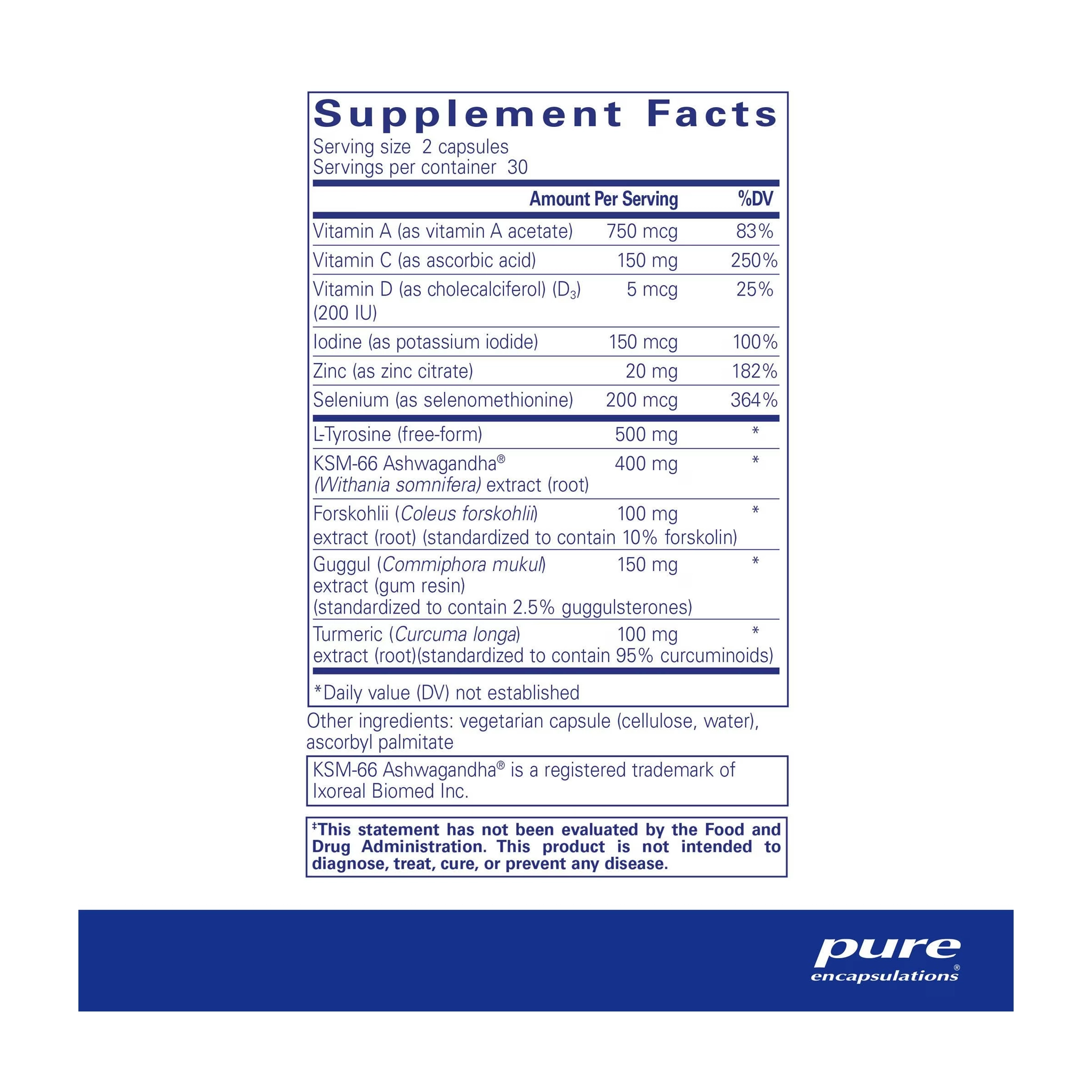 Pure Encapsulations Thyroid Support Complex - Image 3