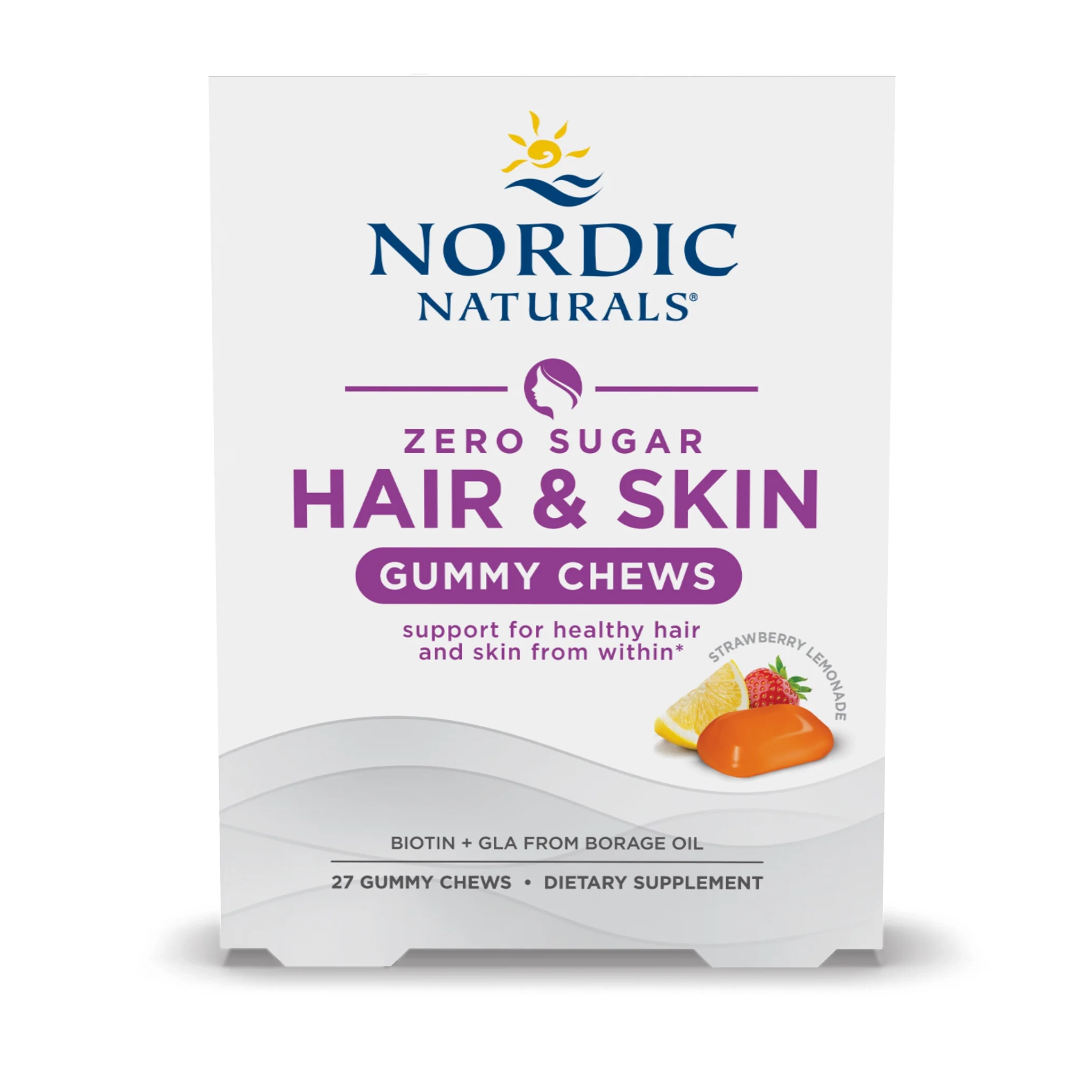 Zero Sugar Hair and Skin Gummy Chews 2 Zero Sugar Hair and Skin Gummy Chews