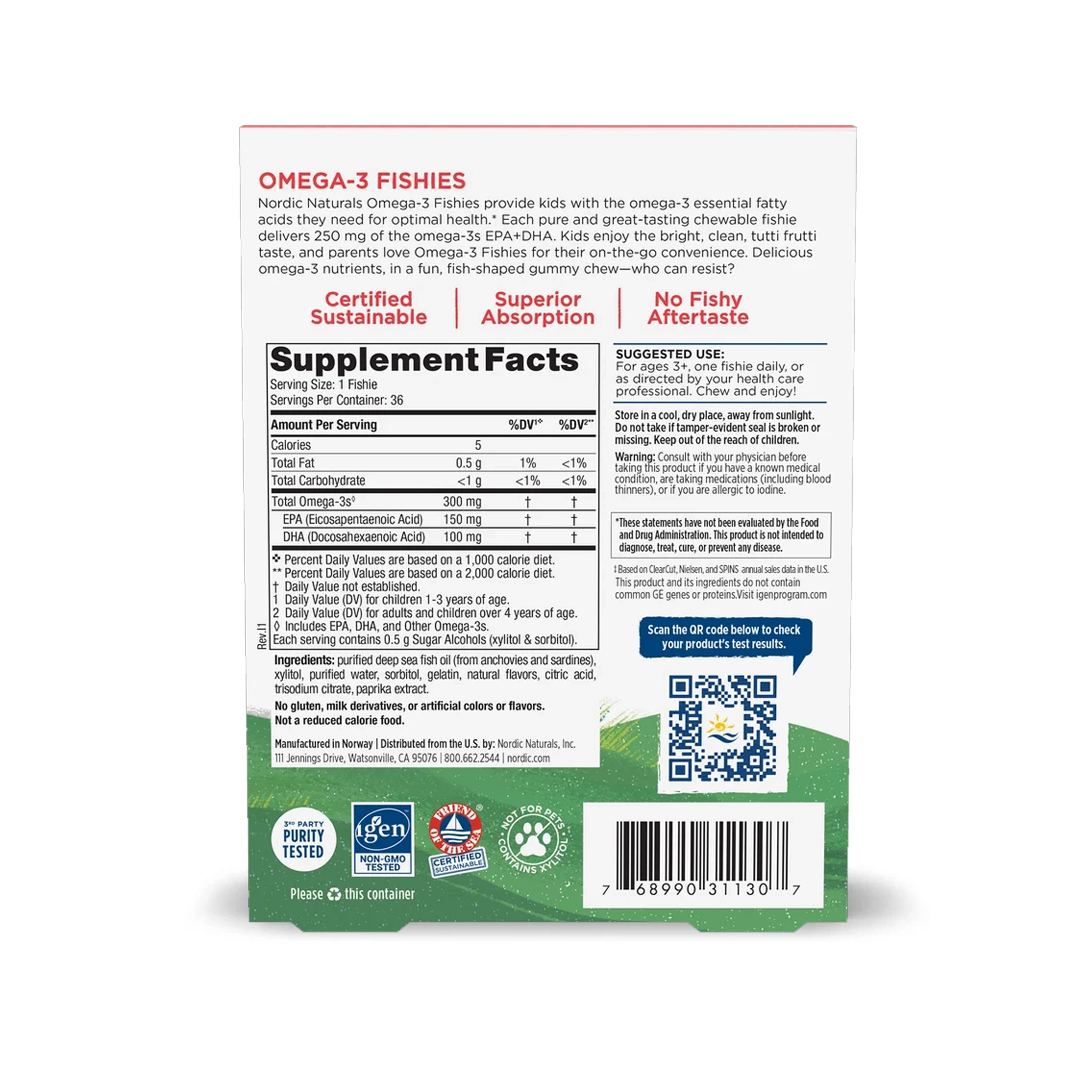 Zero Sugar Omega-3 Supplement 300mg - Image 2