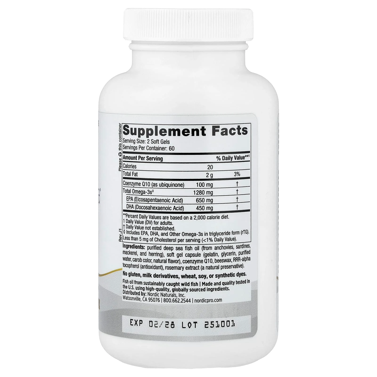 Nordic Naturals ProOmega CoQ10 - Omega-3 Fish Oil - Image 3