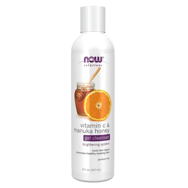 NOW Solutions Vitamin C & Manuka Honey Gel Cleanser 8oz