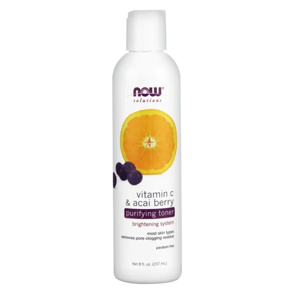 NOW Solutions Vitamin C & Acai Berry Purifying Toner 8oz