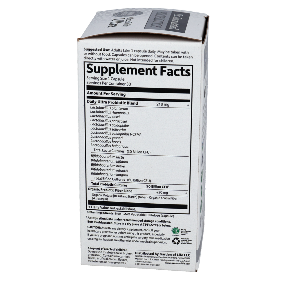 Garden of Life Dr. Formulated PROBIOTICS Once Daily Ultra 30Capsules - Image 2