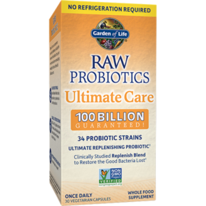 Garden of Life Raw Probiotics Ultimate Care 100 Billion Guaranteed - Shelf Stable