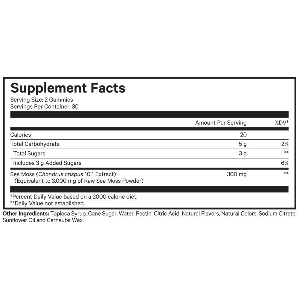 Codeage Sea Moss - Strawberry Flavor 60Gummies - Image 2