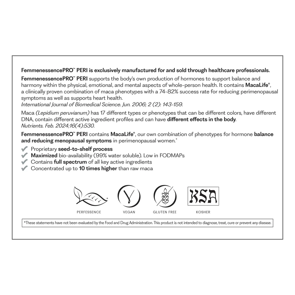 Symphony natural health FemmenessencePRO PERI 180 Capsules (500mg) - Image 4