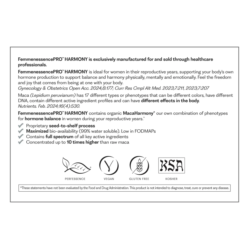 Symphony Natural Health FemmenessencePRO HARMONY 90 Capsules (500mg) - Image 3