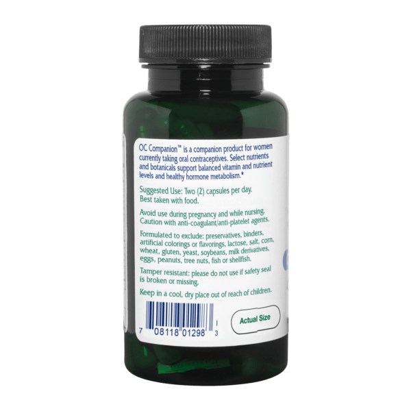 Vitanica OC Companion ~ Oral Contraceptive Support ~ 60 capsules - Image 2