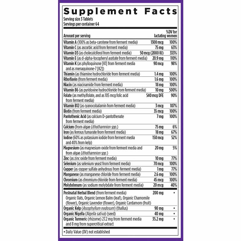 New Chapter Perfect Postnatal  192 tabs - Image 2