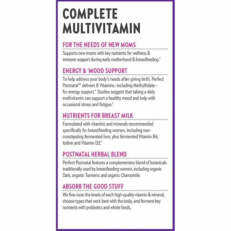 New Chapter Perfect Postnatal  192 tabs - Image 4