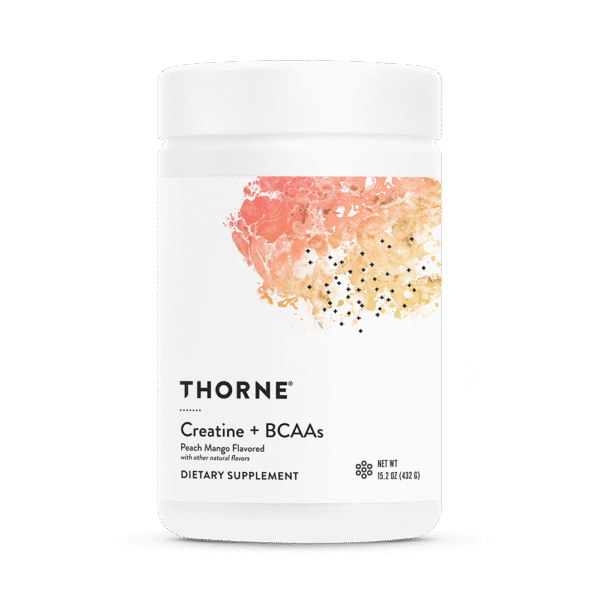 Thorne Creatine + BCAAs Peach Mango Flavored 432g
